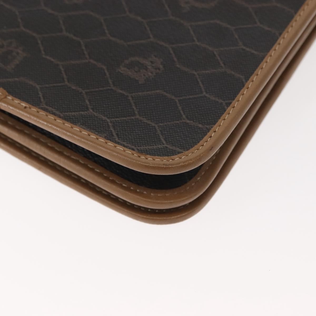 Christian Dior Vintage Honeycomb chain Canvas, BLACK, CANVAS, Shoulder bag