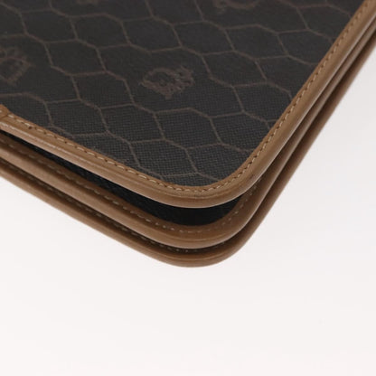 Christian Dior Vintage Honeycomb chain Canvas, BLACK, CANVAS, Shoulder bag