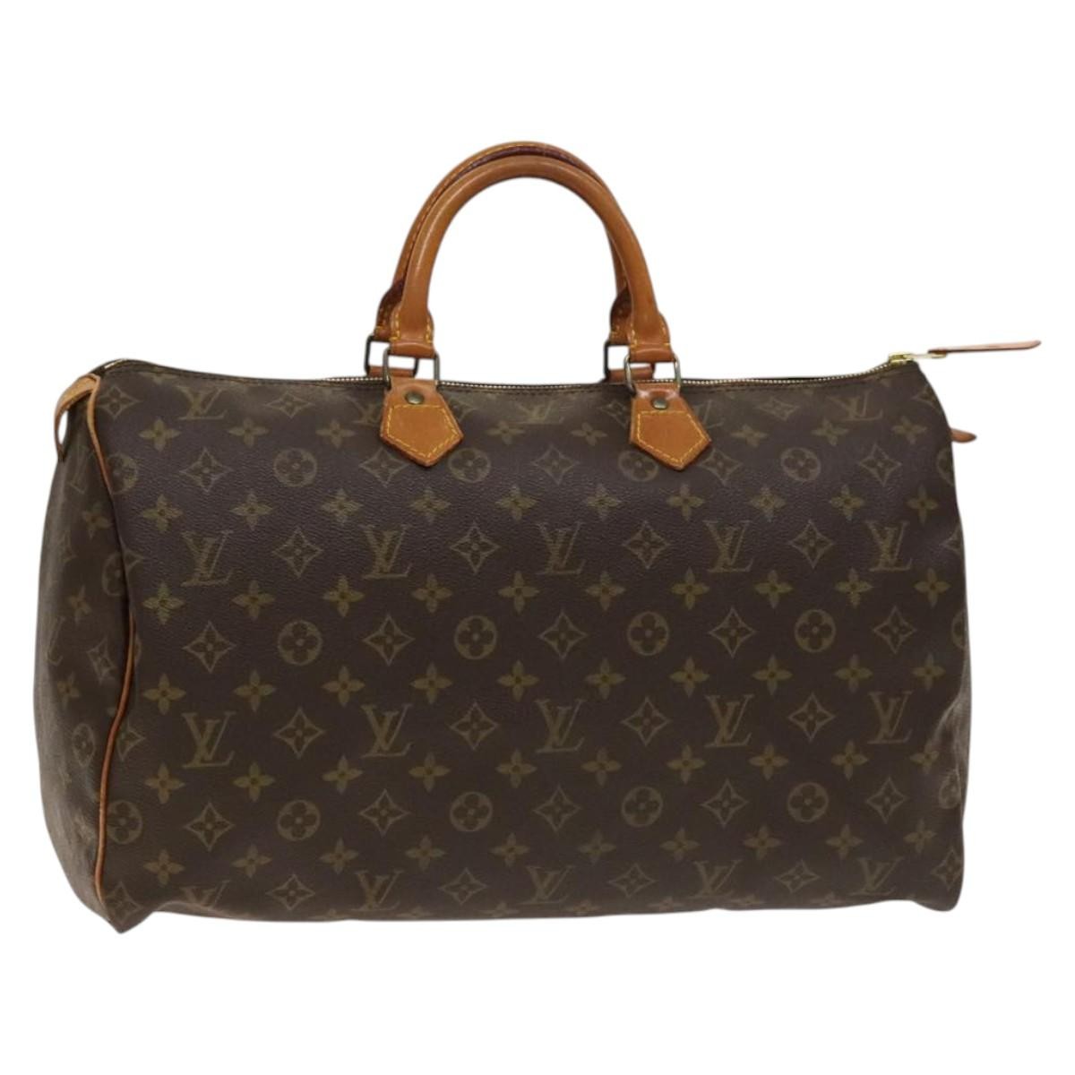 Louis Vuitton Speedy Handbag Monogram Canvas, BROWN, CANVAS, Handbag
