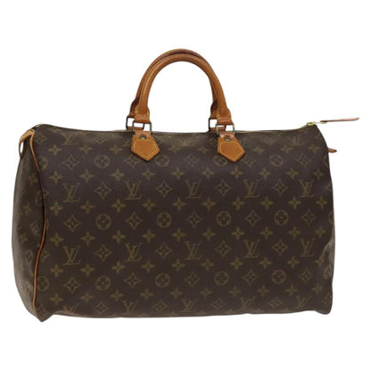 Louis Vuitton Speedy Handbag Monogram Canvas, BROWN, CANVAS, Handbag