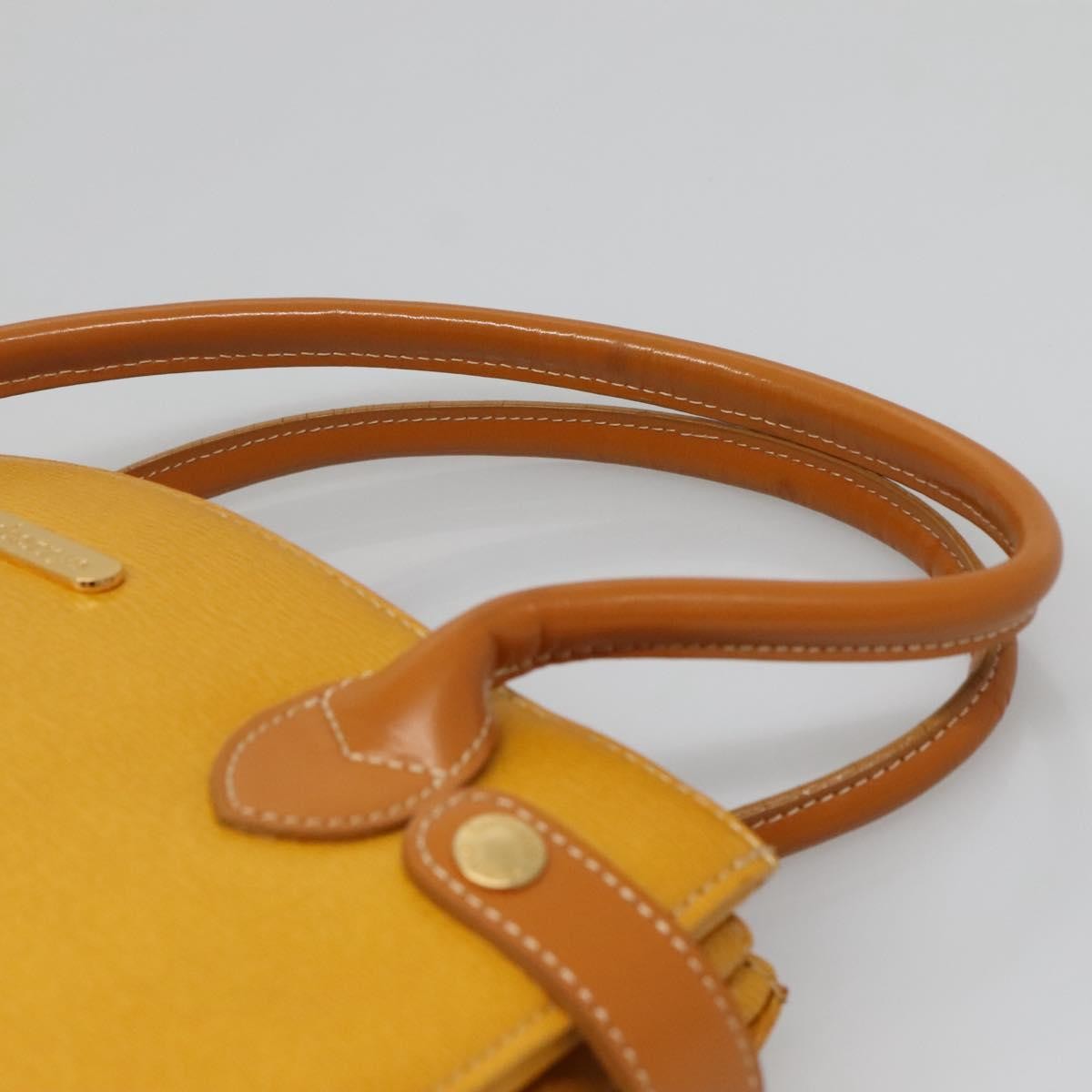 Burberry Vintage Handbag Leather, YELLOW, LEATHER, Handbag