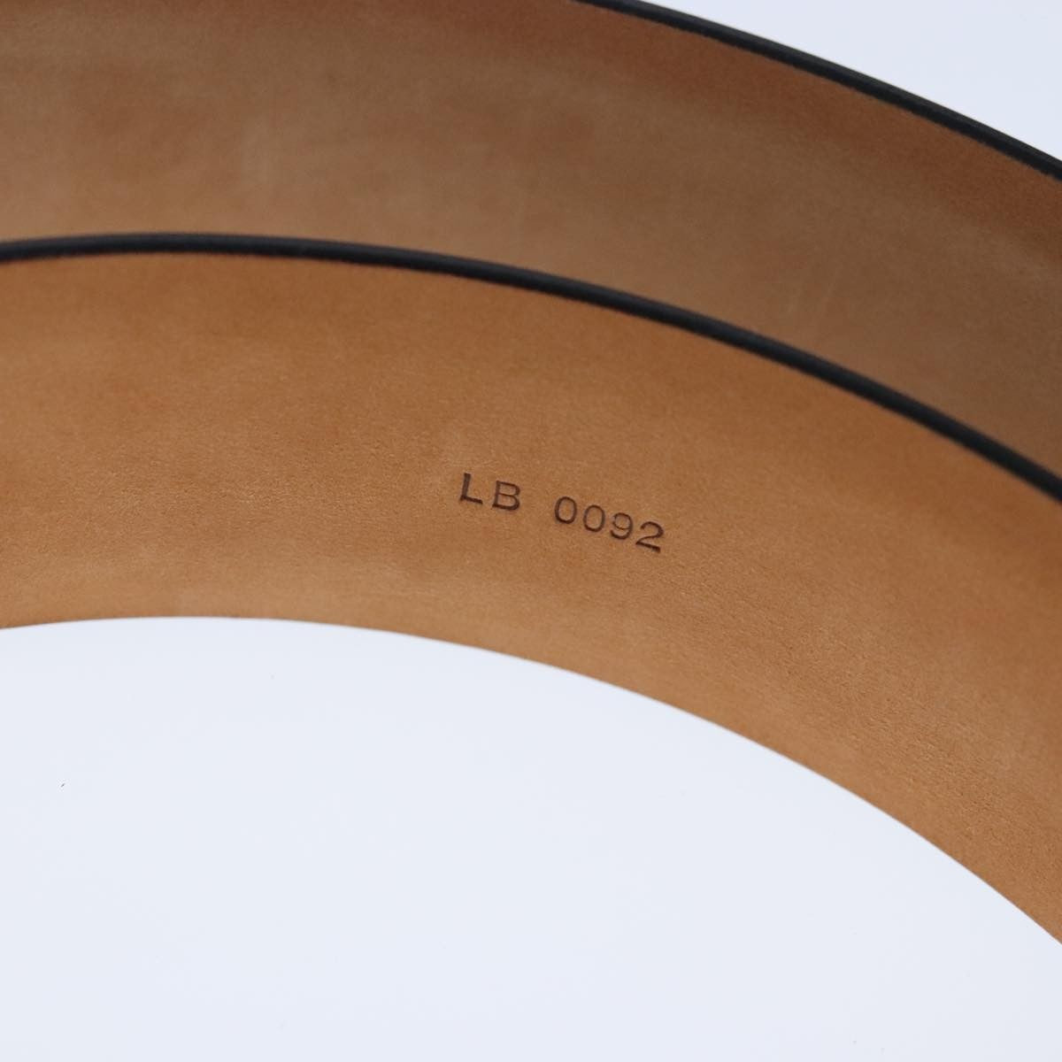 Louis Vuitton Carre Belt Leather, Black, Leather, Belt