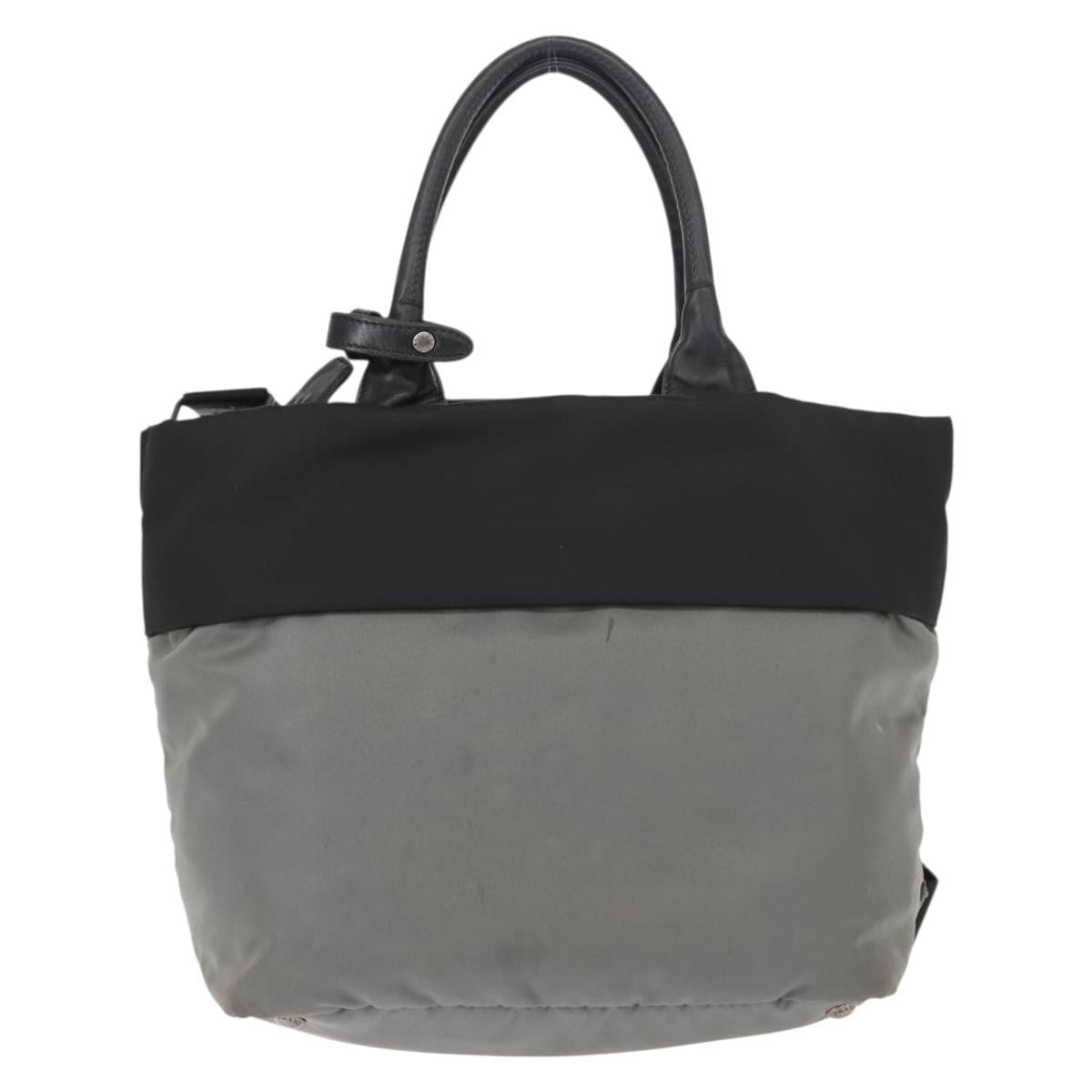 Prada Convertible Double Tote Tessuto, Black, Nylon, Handbag