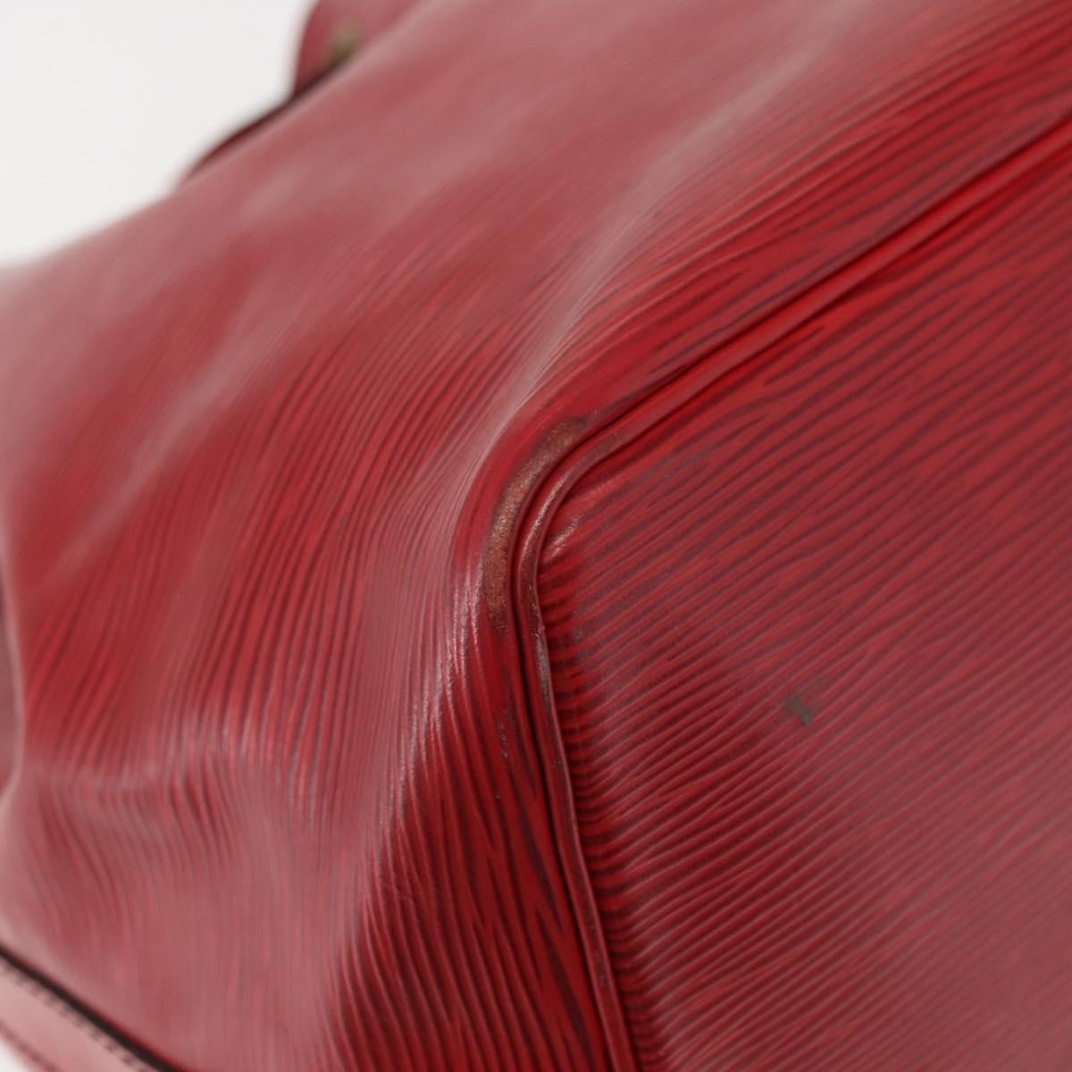 Louis Vuitton Petit Noe Handbag Epi Leather, RED, LEATHER, Shoulder bag