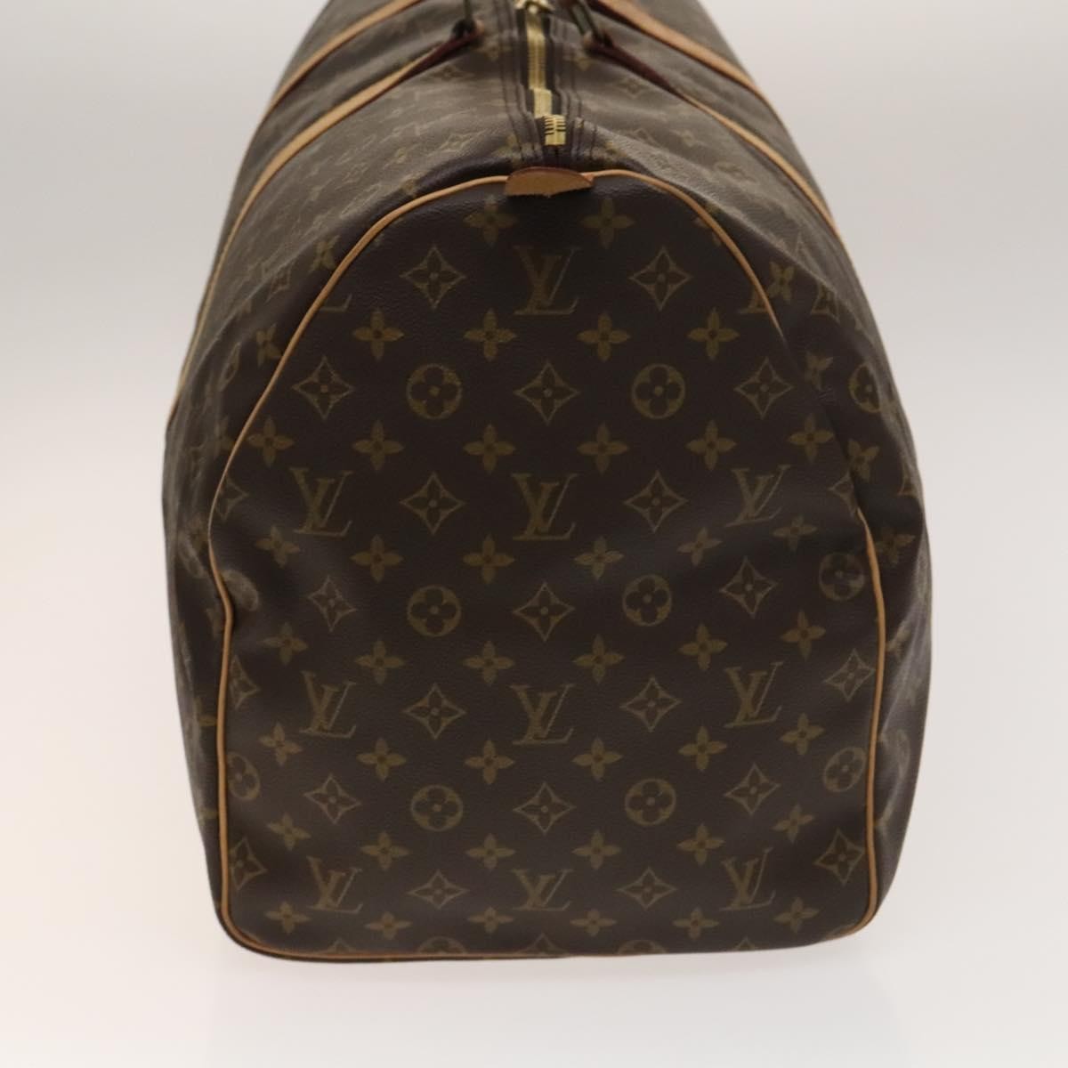 Louis Vuitton Keepall Bag Monogram Canvas, BROWN, CANVAS, Travel bag