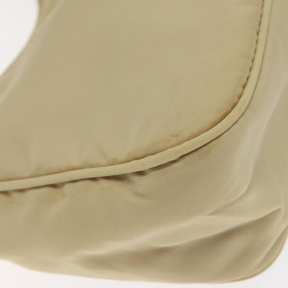 Prada Hobo Tessuto, BEIGE, NYLON, Handbag