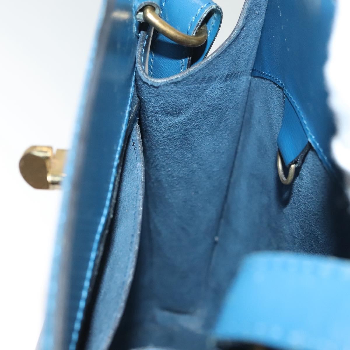 Louis Vuitton Cluny Shoulder Bag Epi Leather, BLUE, LEATHER, Shoulder bag