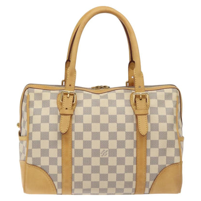 Louis Vuitton Berkeley Handbag Damier, BEIGE, CANVAS, Handbag