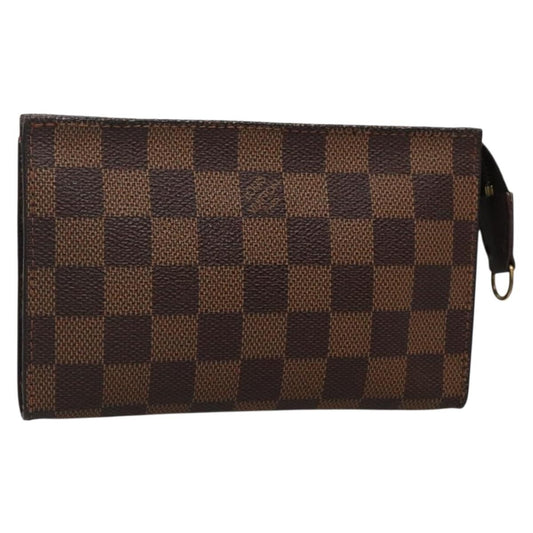 Louis Vuitton Marais Bucket Zip Pouch Damier, BROWN, CANVAS, Clutche & pouche
