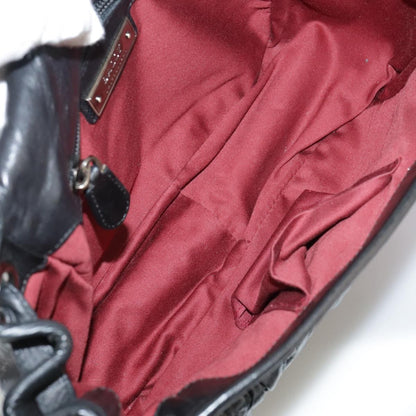 Bally Vintage Shoulder Bag Leather, BLACK, LEATHER, Shoulder bag