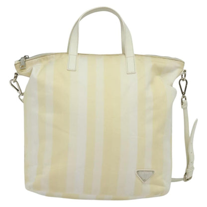 Prada Convertible Zip Tote (Outlet) Nylon, BEIGE, NYLON, Tote bag