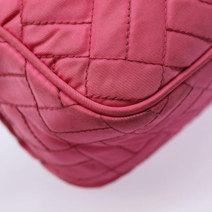 Prada Vintage Shoulder Bag Quilted Tessuto, PINK, NYLON, Shoulder bag