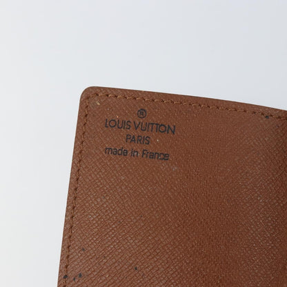 Louis Vuitton Porte Cartes Pression Card Case Monogram Canvas, BROWN, CANVAS, Card Holders