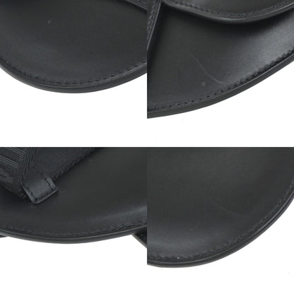 Christian Dior Saddle Belt Bag Leather, BLACK, LEATHER, Clutche & pouche