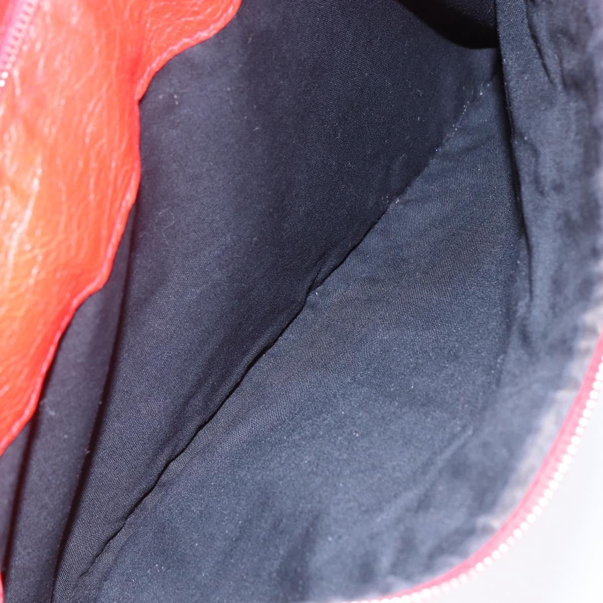 Balenciaga Classic City Clip Pouch Leather, RED, LEATHER, Clutche & pouche