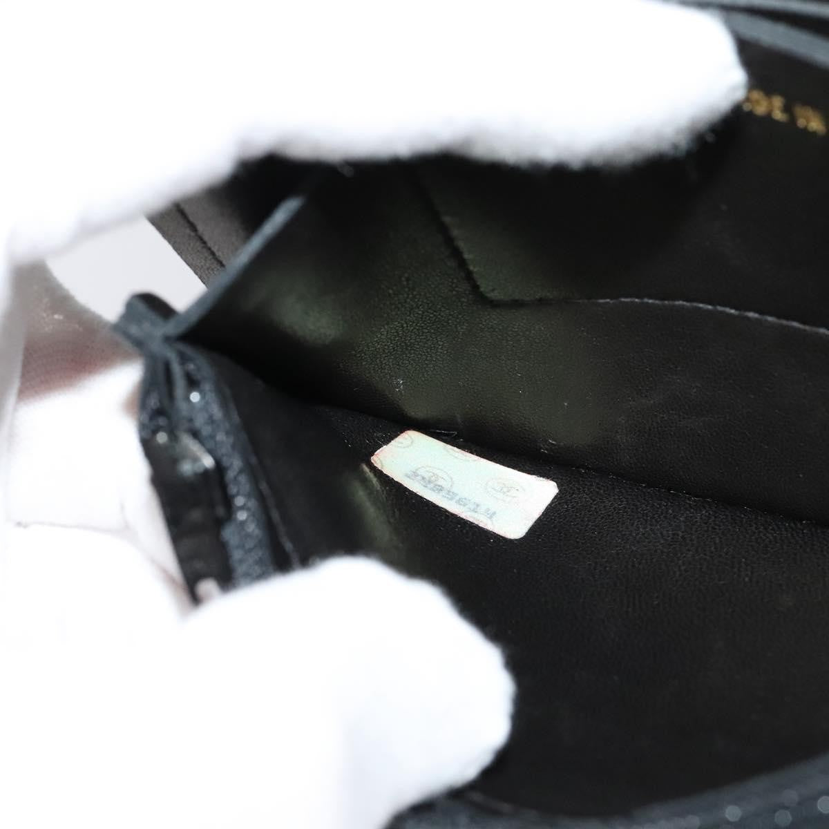 Chanel Classic Card Holder on Chain Wristlet Leather, BLACK, LEATHER, Wallets