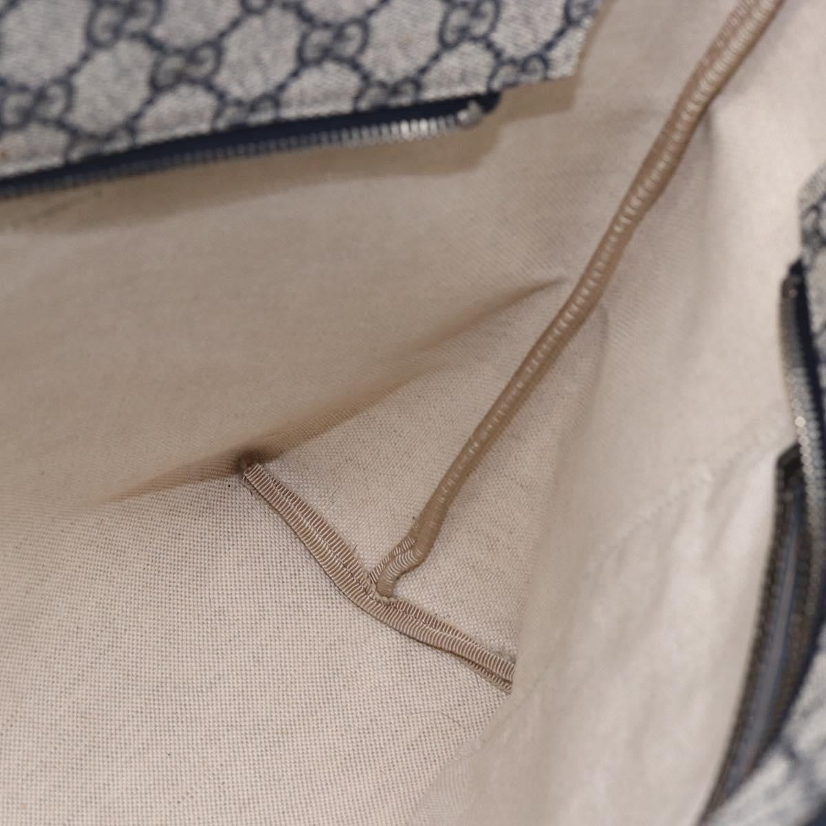 Gucci Open Tote GG Canvas, NAVY, CANVAS, Tote bag