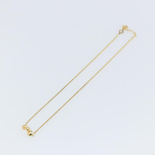 Christian Dior Vintage CD Pendant Necklace Metal, GOLD, METAL, Necklace