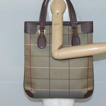 Burberry Nova Check Tote Canvas and Leather, BEIGE, CANVAS, Tote bag