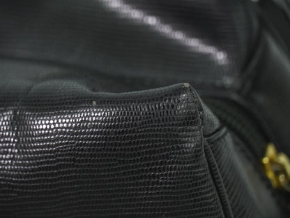 Celine Shoulder Bag Leather, BLACK, LEATHER, Shoulder bag