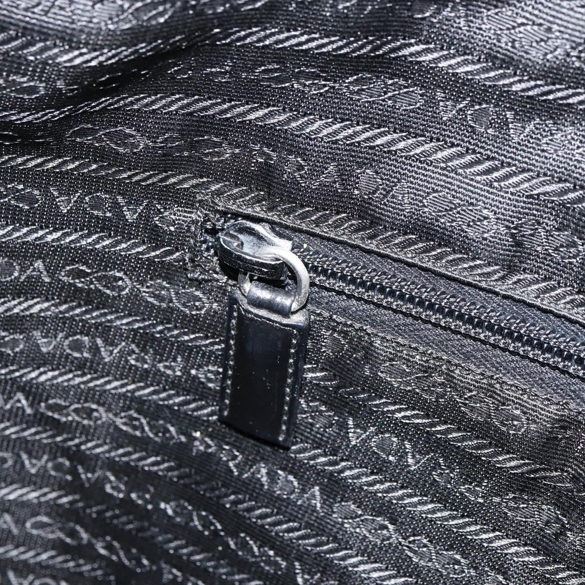 Prada Vintage Zip Tote Tessuto, BLACK, NYLON, Tote bag