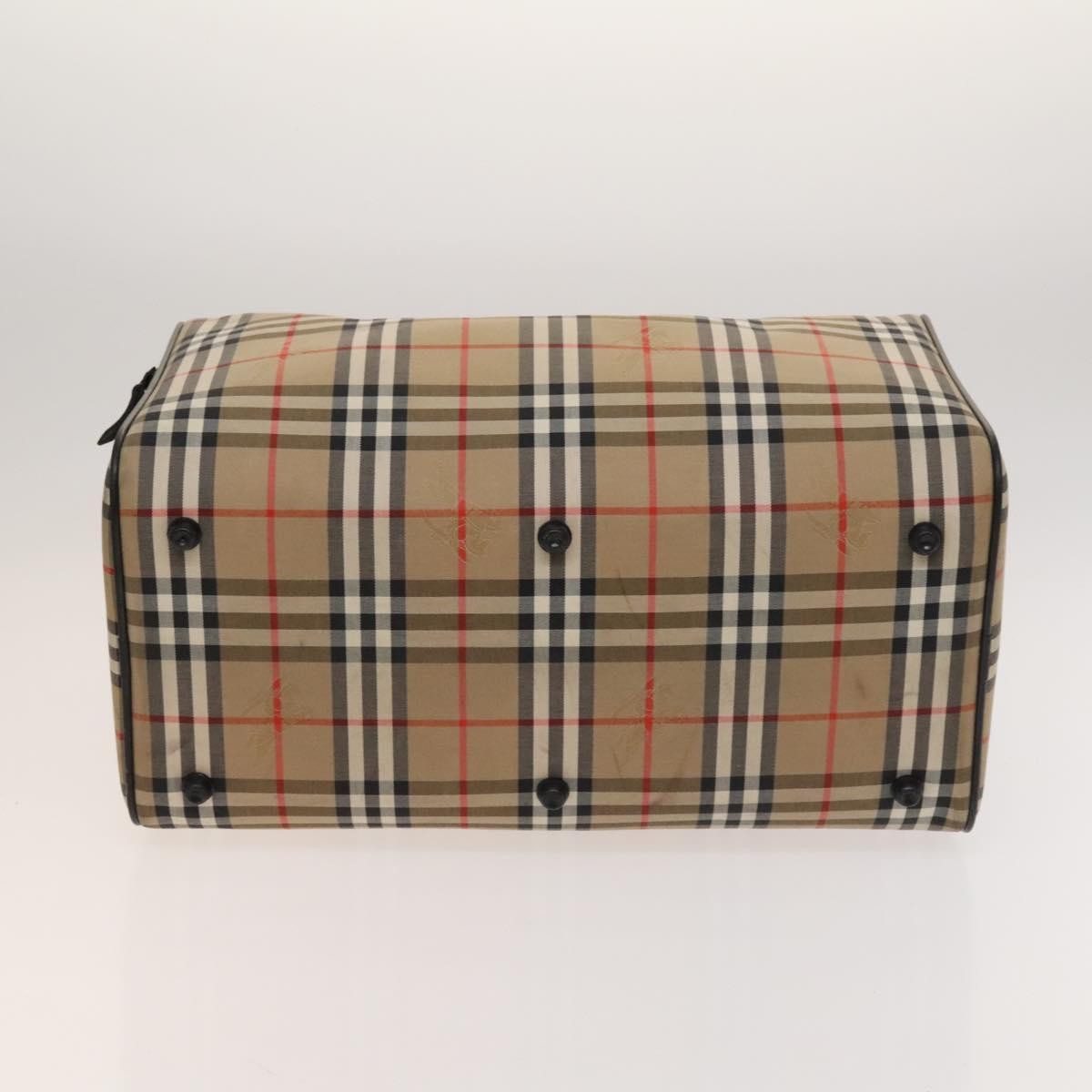 Burberry Nova check boston bag Canvas, BEIGE, CANVAS, Travel bag