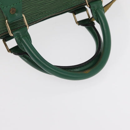 Louis Vuitton Speedy Handbag Epi Leather, GREEN, LEATHER, Handbag