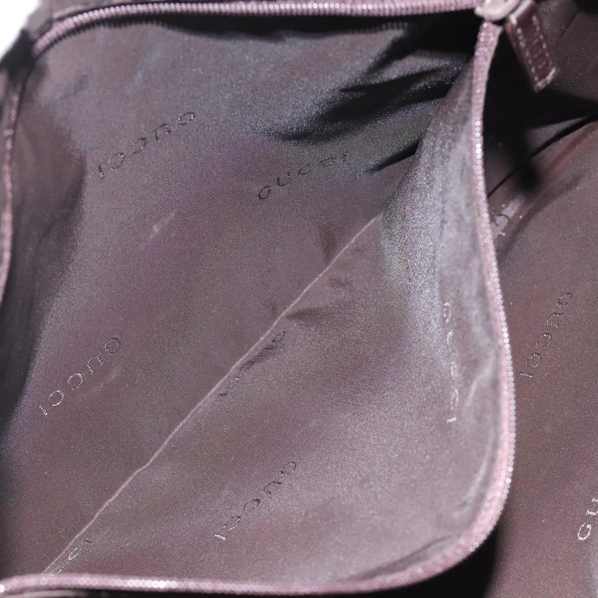 Gucci Vintage Shoulder Bag Leather, BROWN, LEATHER, Shoulder bag