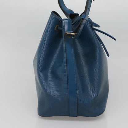 Louis Vuitton Petit Noe Handbag Epi Leather, BLUE, LEATHER, Handbag