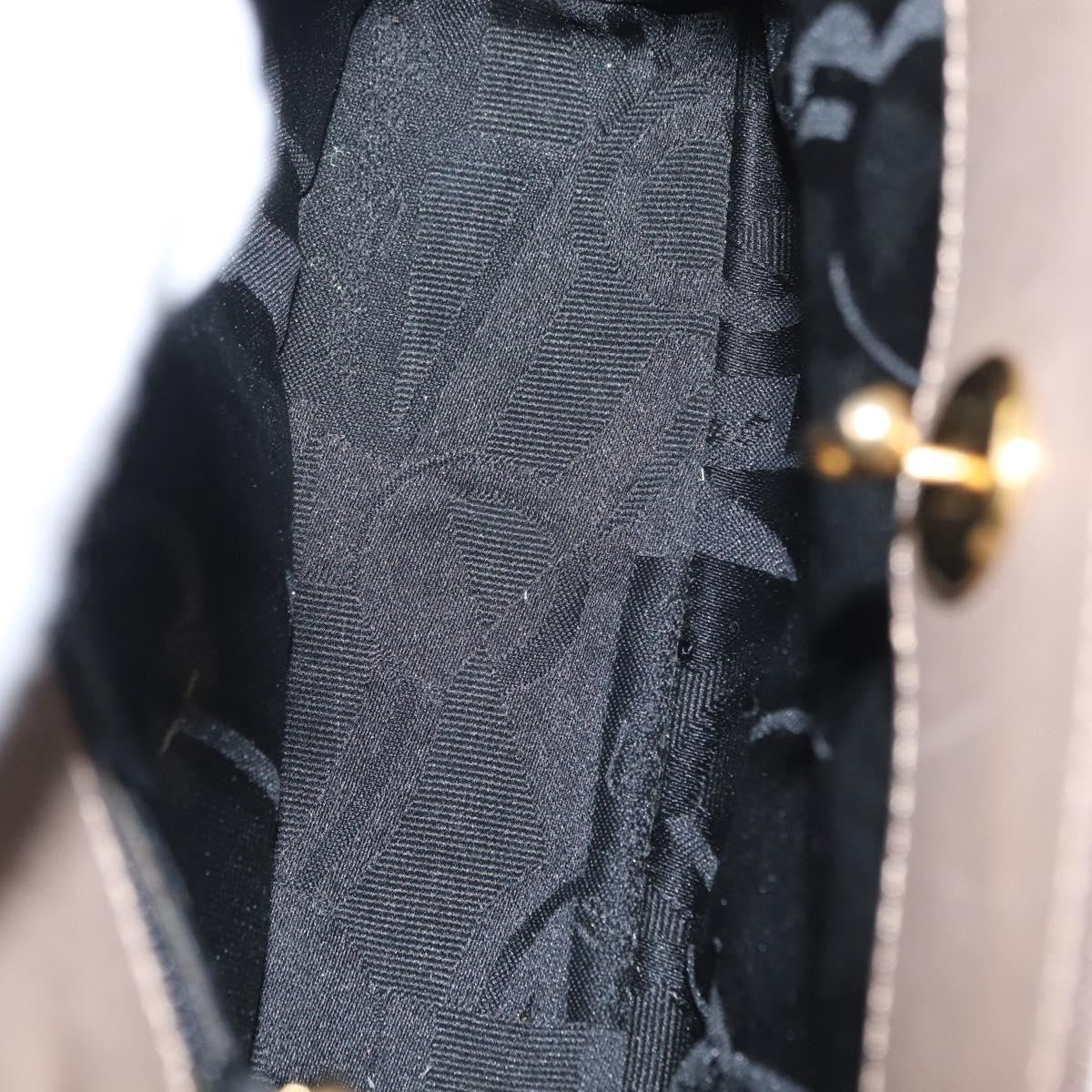 Salvatore Ferragamo Vala Handbag Canvas, BEIGE, CANVAS, Handbag