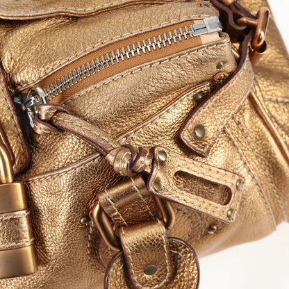 Chloe Paddington Lock Satchel Leather, SILVER, LEATHER, Handbag