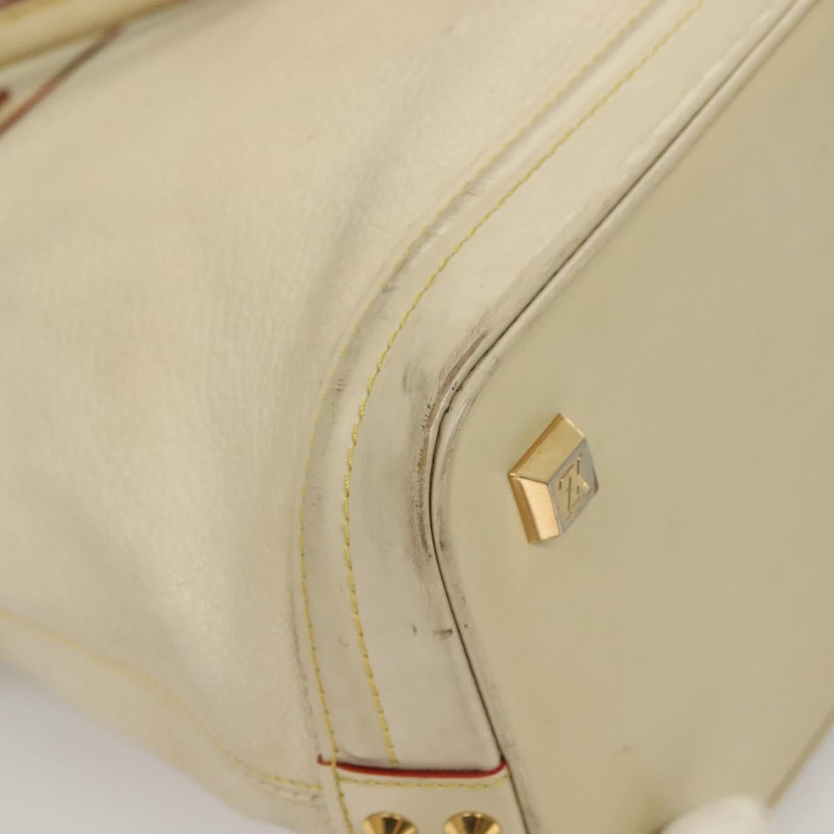 Louis Vuitton Suhali Lockit Handbag Leather, WHITE, LEATHER, Handbag