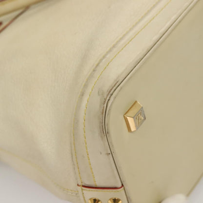 Louis Vuitton Suhali Lockit Handbag Leather, WHITE, LEATHER, Handbag