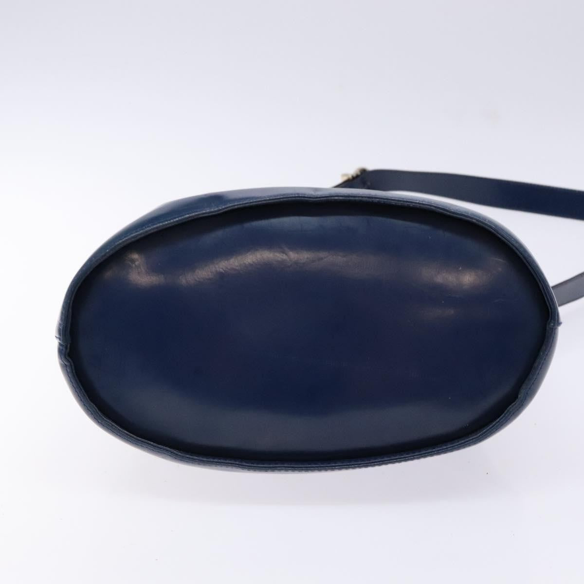 Salvatore Ferragamo Vintage Gancini Bucket Bag Patent leather, BLUE, PATENT_LEATHER, Shoulder bag