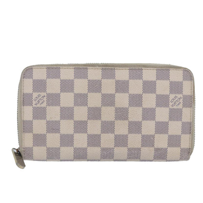 Louis Vuitton Zippy Organizer Damier, WHITE, CANVAS, Wallets