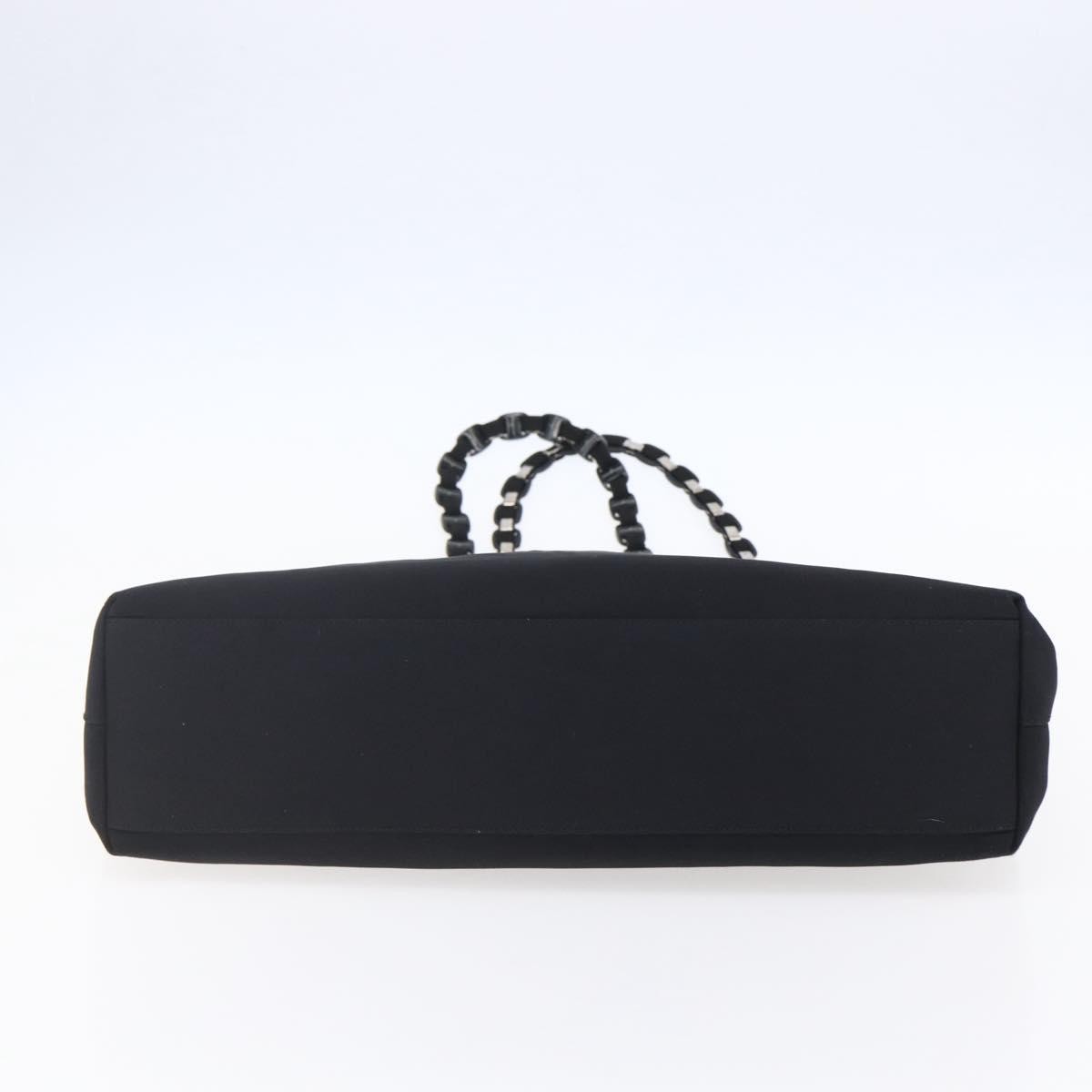 Salvatore Ferragamo Vintage Shoulder Bag Canvas, BLACK, CANVAS, Shoulder bag