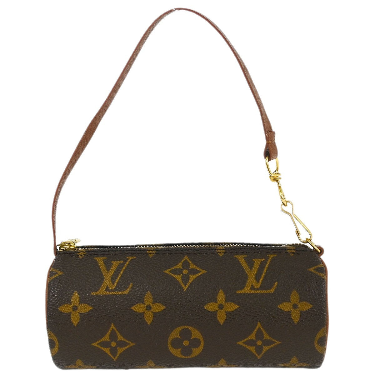 Louis Vuitton Papillon Pochette Monogram Canvas, BROWN, CANVAS, Clutche & pouche