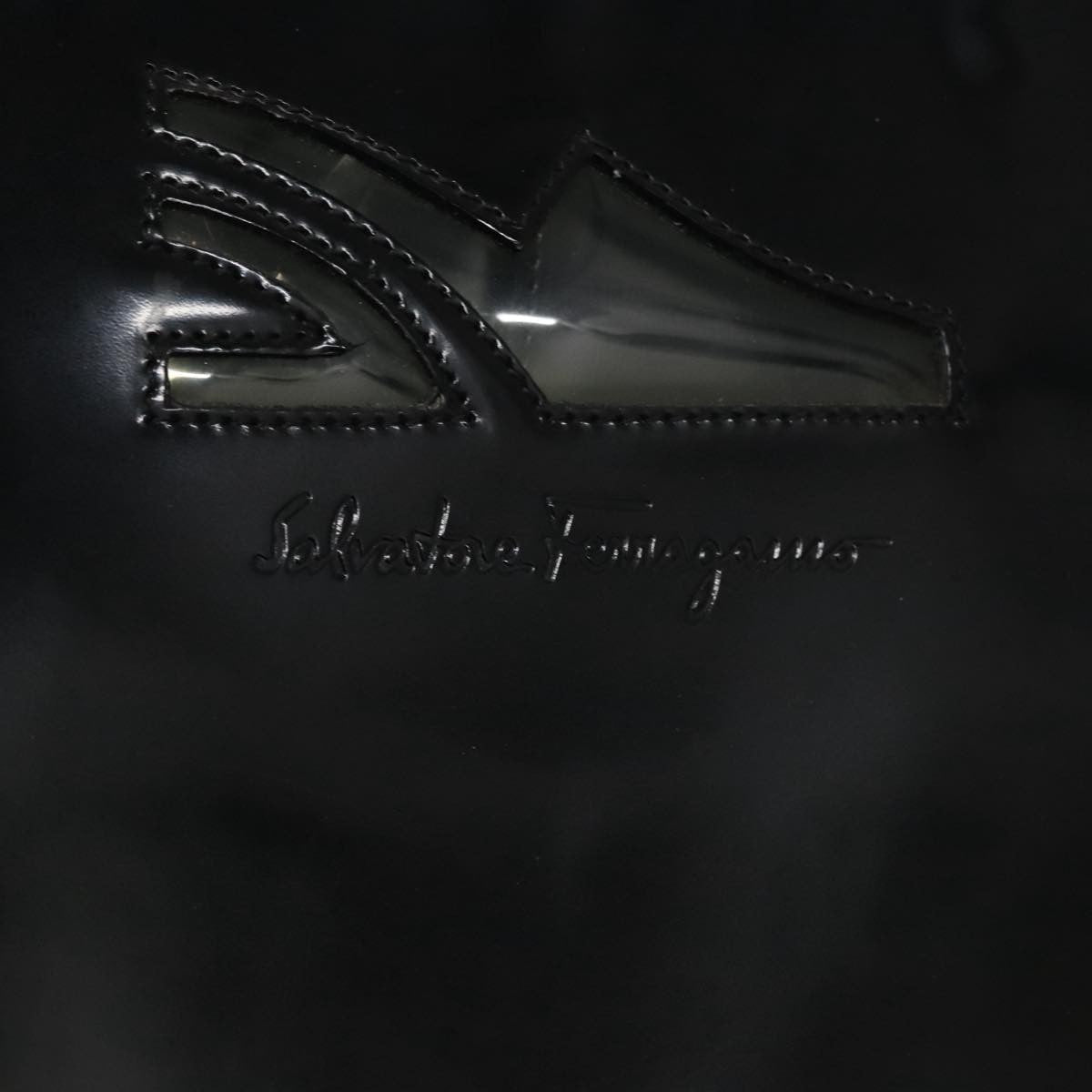 Salvatore Ferragamo Shopper Tote Patent Leather, BLACK, PATENT_LEATHER, Tote bag