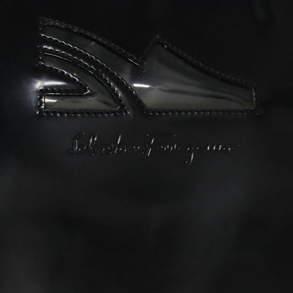 Salvatore Ferragamo Shopper Tote Patent Leather, BLACK, PATENT_LEATHER, Tote bag