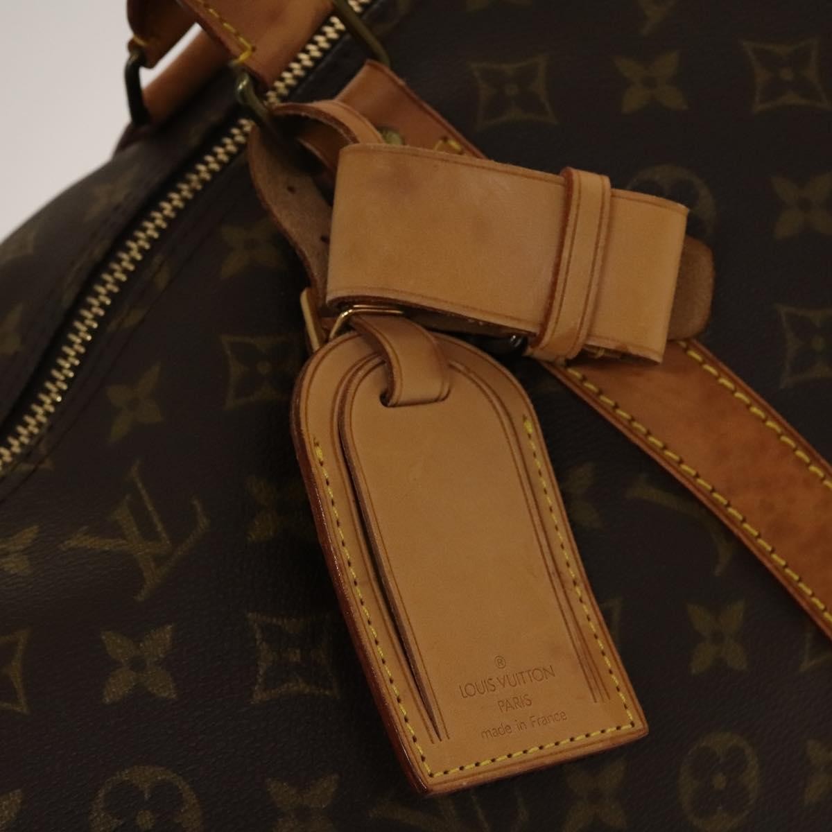Louis Vuitton Keepall Bag Monogram Canvas, BROWN, CANVAS, Travel bag