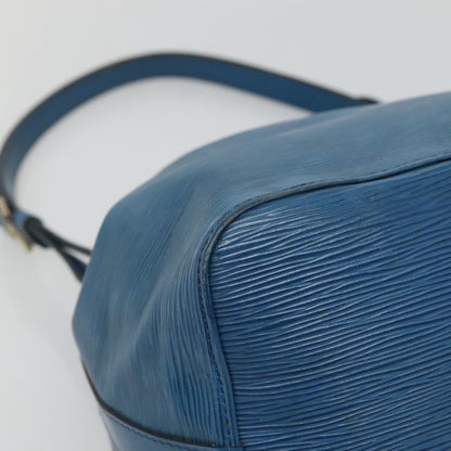 Louis Vuitton Petit Noe Handbag Epi Leather, BLUE, LEATHER, Handbag
