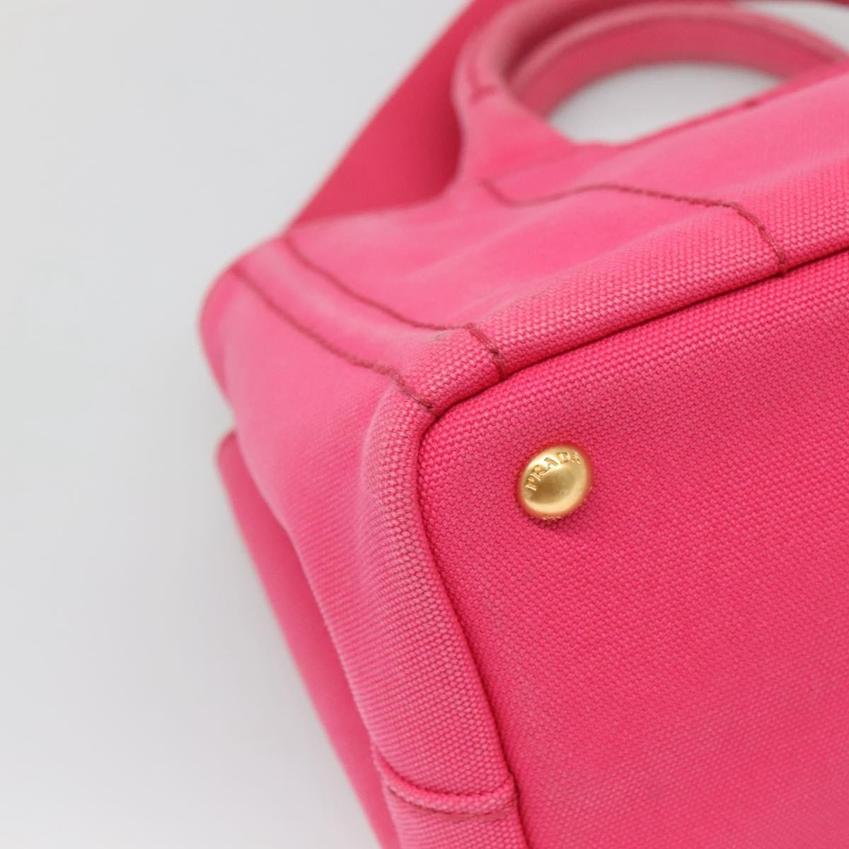 Prada Canapa Convertible Tote Canvas, PINK, CANVAS, Tote bag