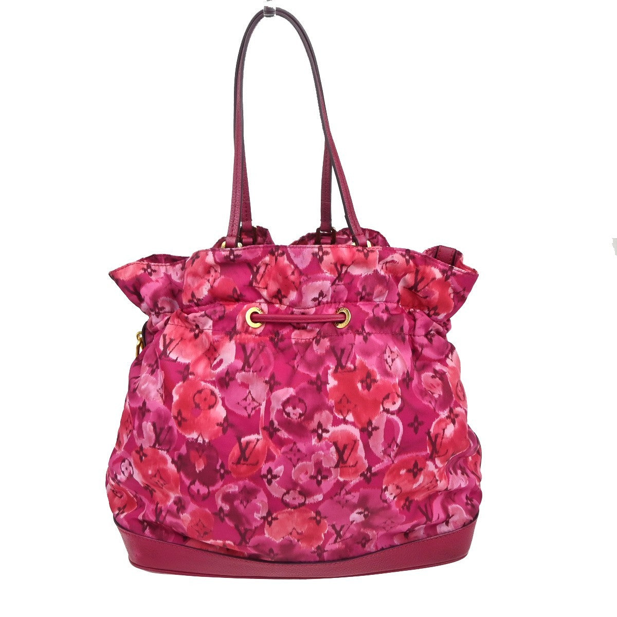 Louis Vuitton Noefull Handbag Ikat Nylon, Pink, Nylon, Shoulder Bag