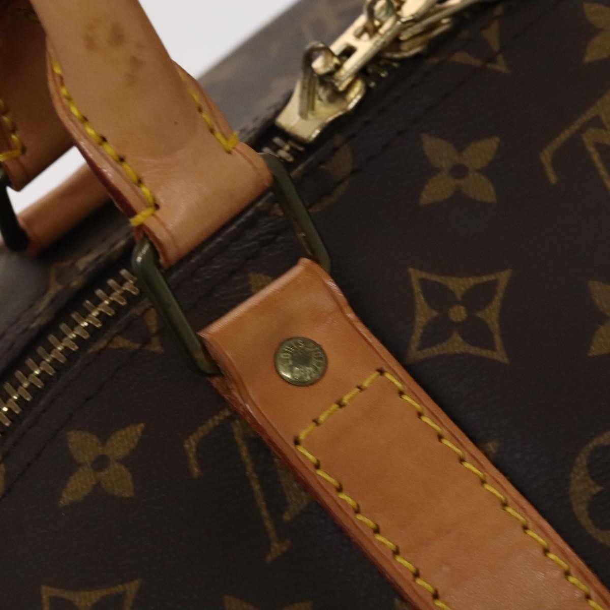 Louis Vuitton Keepall Bag Monogram Canvas, BROWN, CANVAS, Travel bag