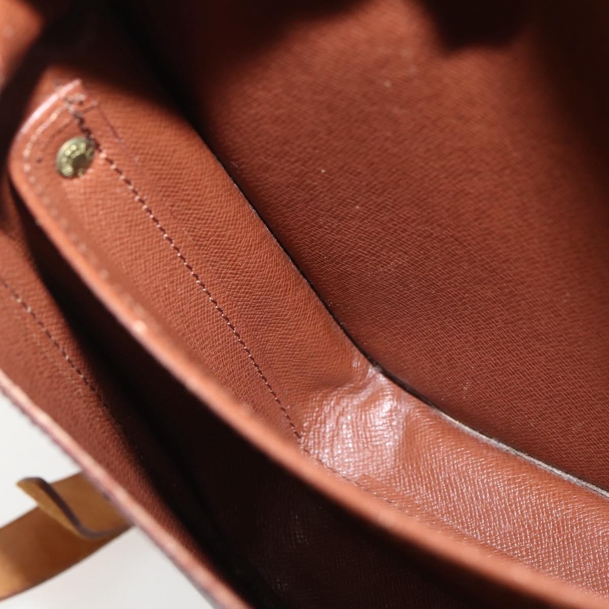 Louis Vuitton Cartouchiere Handbag Monogram Canvas, BROWN, CANVAS, Shoulder bag