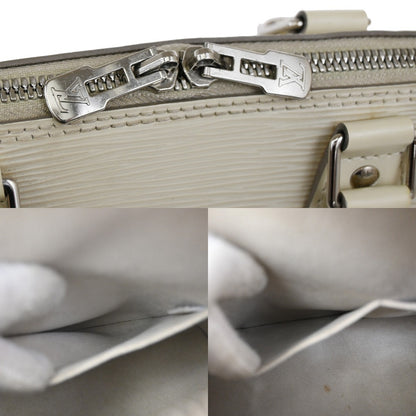 Louis Vuitton Alma Handbag Epi Leather, WHITE, LEATHER, Handbag