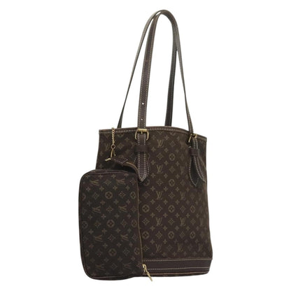 Louis Vuitton Bucket Bag Canvas, BROWN, CANVAS, Handbag
