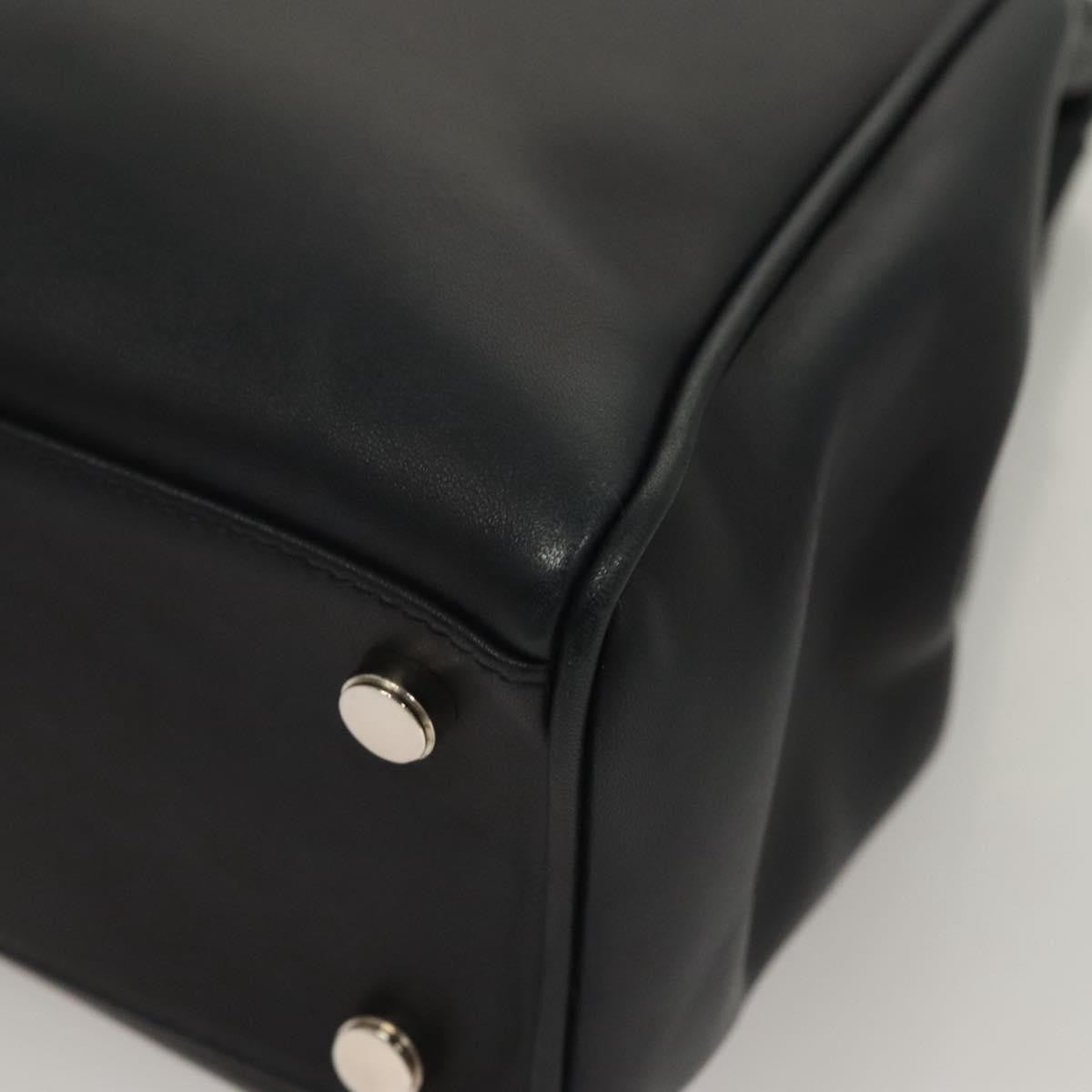 Salvatore Ferragamo Soft W Tote Leather, BLACK, LEATHER, Tote bag