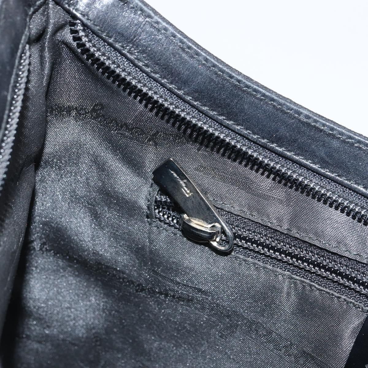 Salvatore Ferragamo Vala Shoulder Bag Nylon, BLACK, NYLON, Shoulder bag