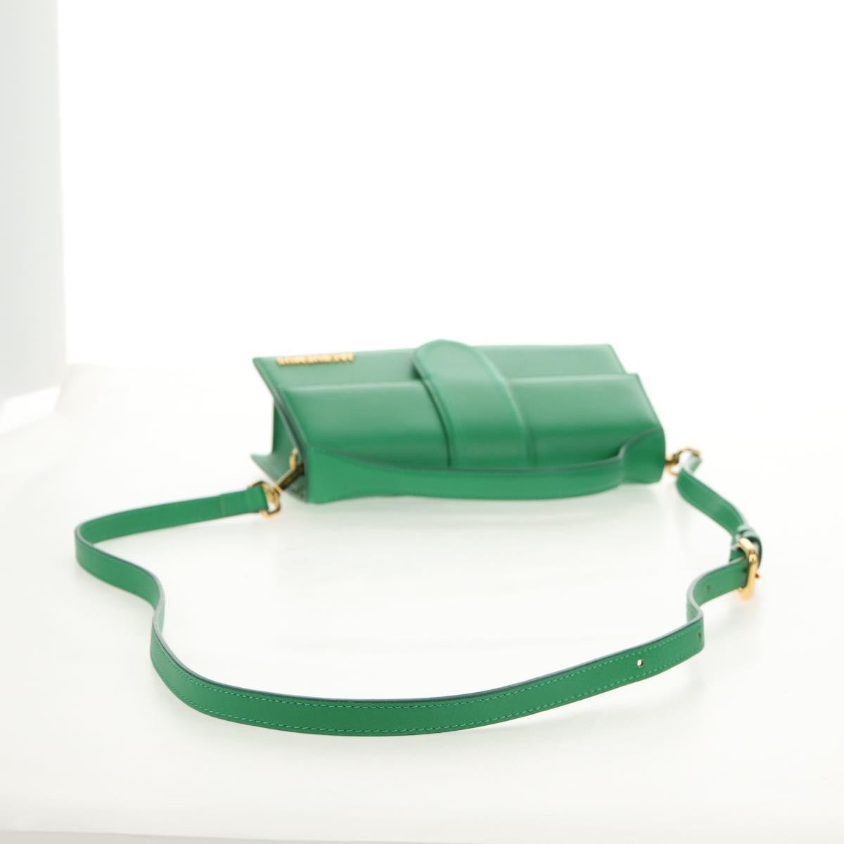 Jacquemus Le Bambinou Flap Bag Leather, GREEN, LEATHER, Handbag